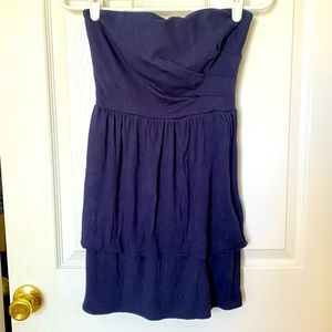 Luna by Josandra navy strapless minidress
